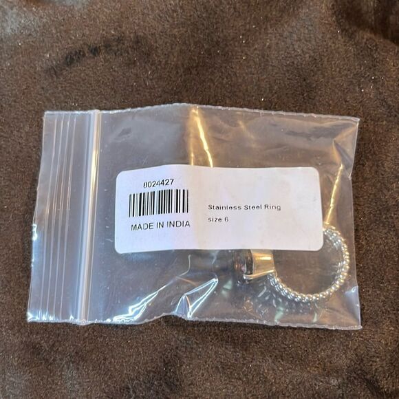 Brazilian 3.50 ctw smoky quartz solitaire ring in stainless steel size 6 - Picture 8 of 9